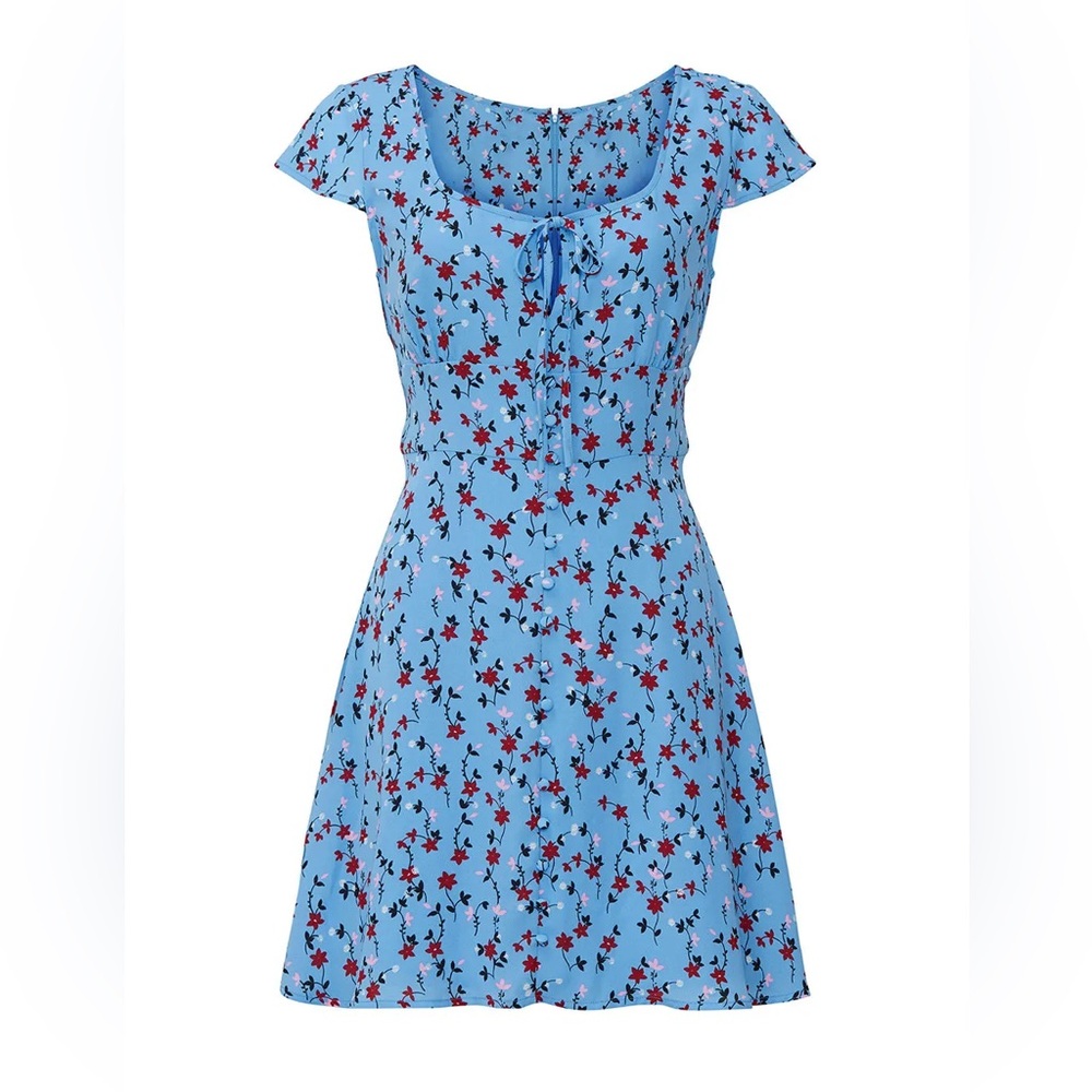 blue floral sundress